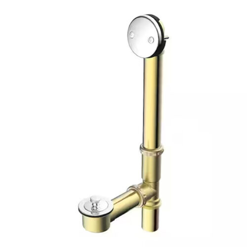 TWIST CLOSE BATHTUB DRAIN - 20 GA BRASS