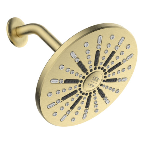 2-Spray Fixed Mount Rain Showerhead - Round