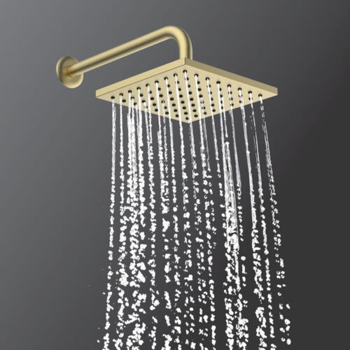 8" Fixed Mount Rain Showerhead - Square